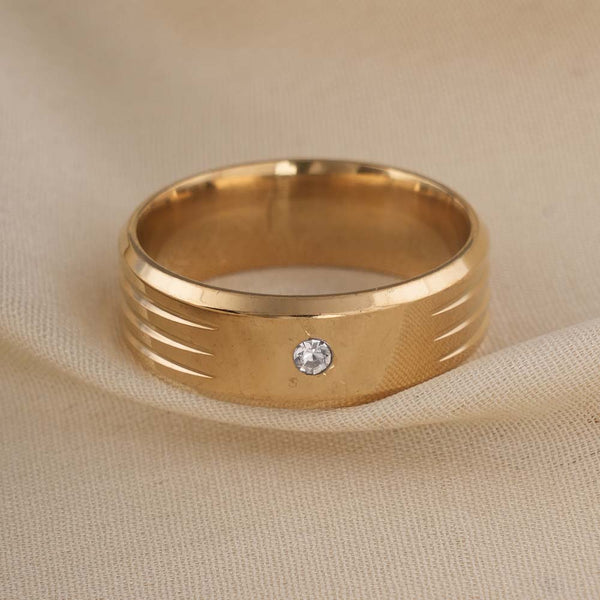 Shiny Diamond Gold Ring