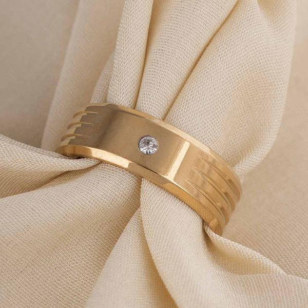 Shiny Diamond Gold Ring