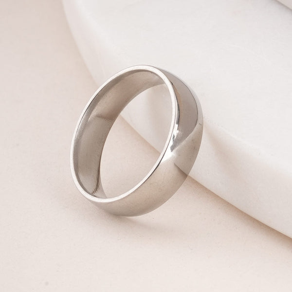 Plain Silver Band Ring