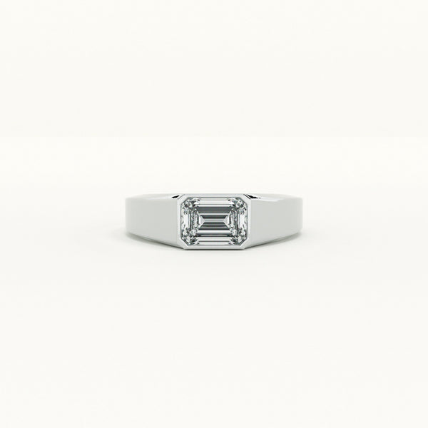 Rectangular Forever Vow Men's 925 Silver Ring