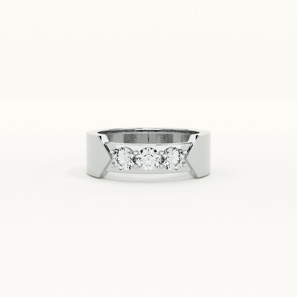 Three Wishes Men's Band- 925 Silver