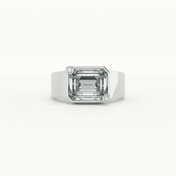 Dual Stone Set Stratum 925 Silver Men's Ring