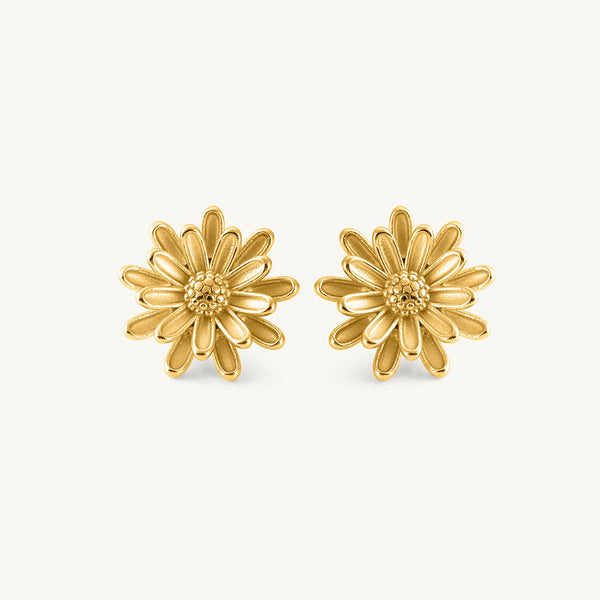 Golden Daisy Earrings