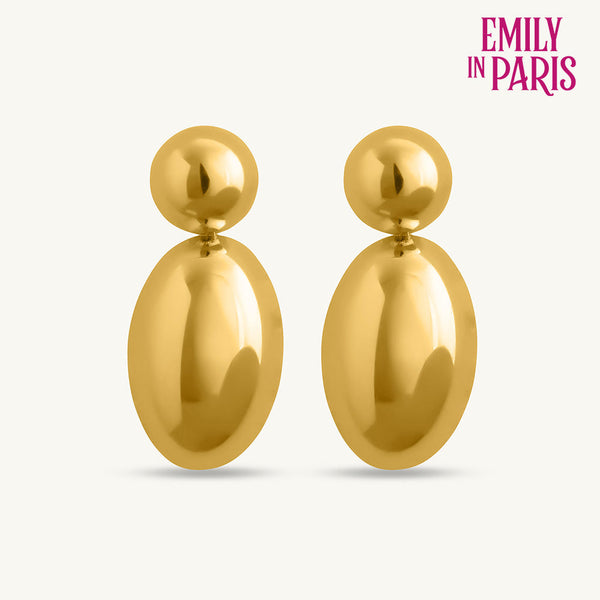 Golden Globes Drop Earrings