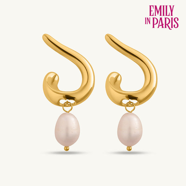 Pearl Rhythm Stud Earrings