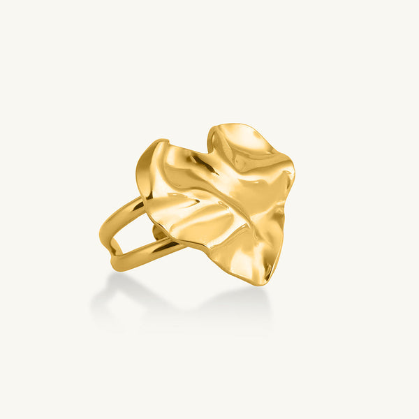 Statement Textured Heart Shape Ring