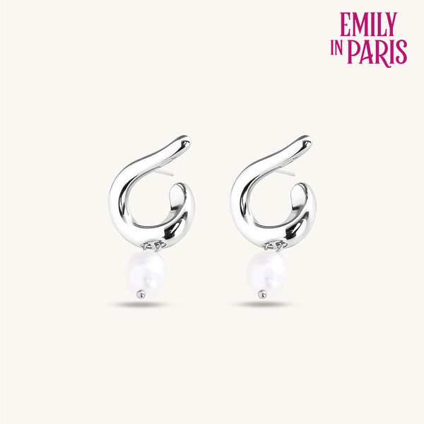 Twisted Pearl Drop Earrings