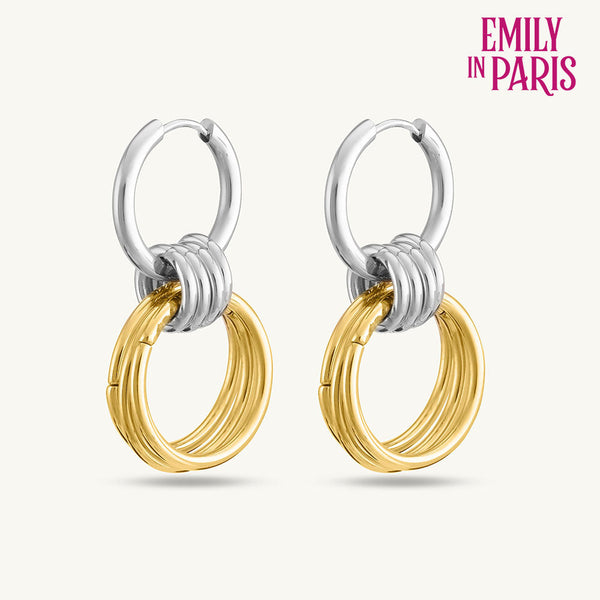 Interlocking Hoop Earrings