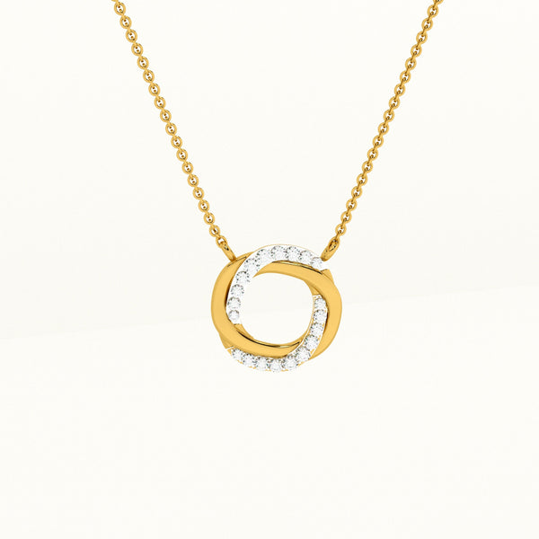 Cherished Connection 0.19 Carat Lab Grown Diamond ~ 14k Gold Pendant with Chain