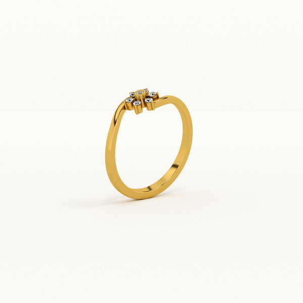 Dazzling Blossom 0.07 Carat Lab-Grown Diamond Ring