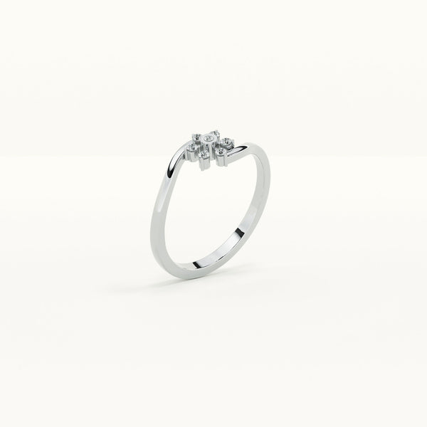 Floral Bliss 0.08 Carat Lab-Grown Diamond Ring
