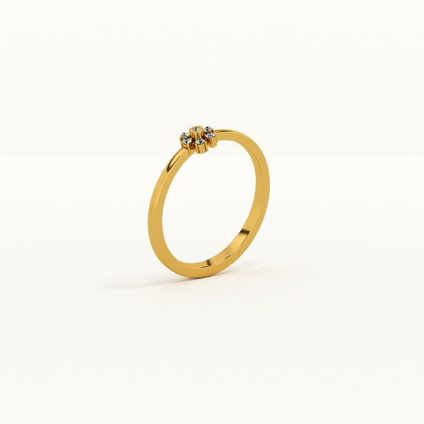 Daisy Charm 0.04 Carat Lab-Grown Diamond Ring