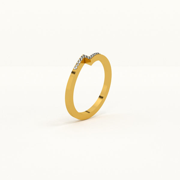 Celestial V 0.11 Carat Lab-Grown Diamond Ring