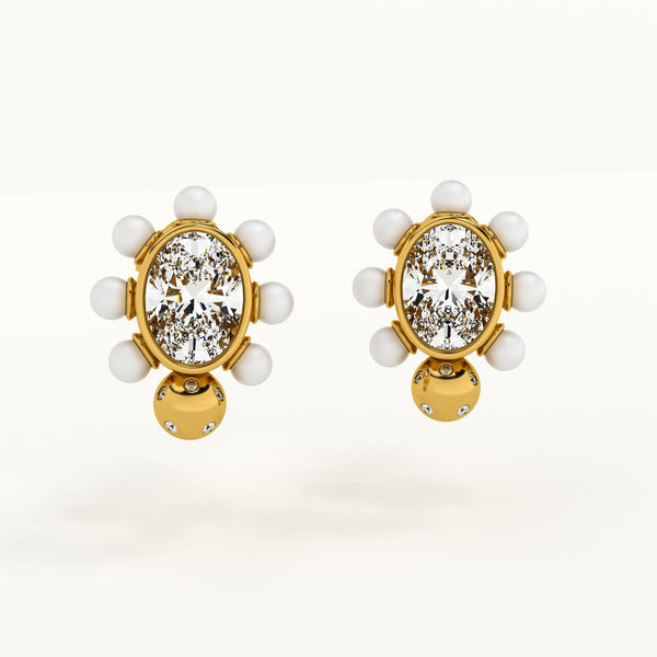 Dazzling Drizzle Stud Earrings
