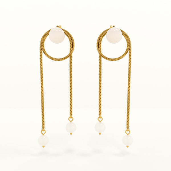High Fashion Pearl Drop Earrings