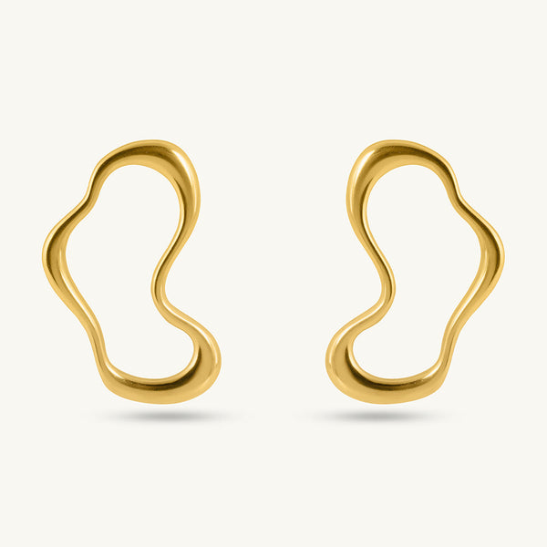Irregular Wave Drop Earrings