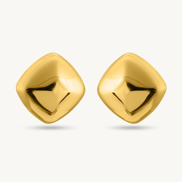 Chunky Cube Stud Earrings