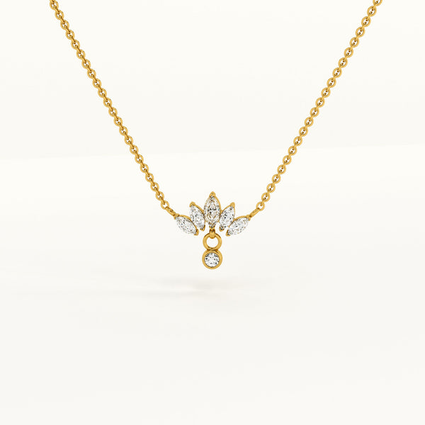 Floral Fantasy Gold Necklace