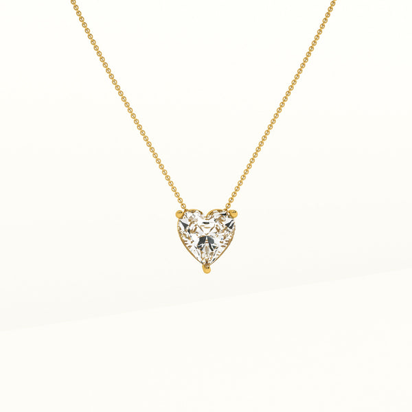 Sparkling Hearts Gold Necklace
