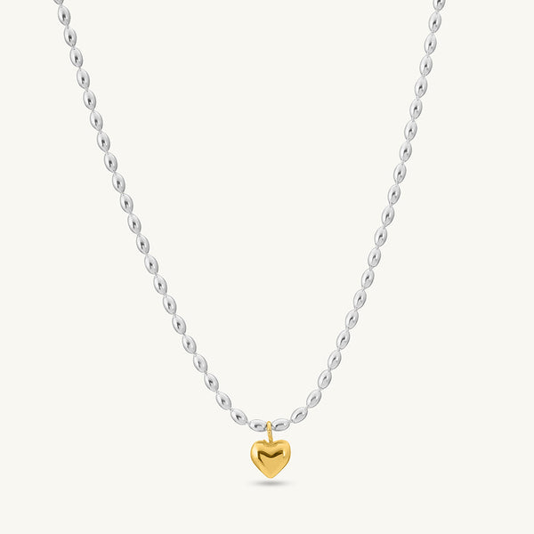 Solid Gold Heart Necklace