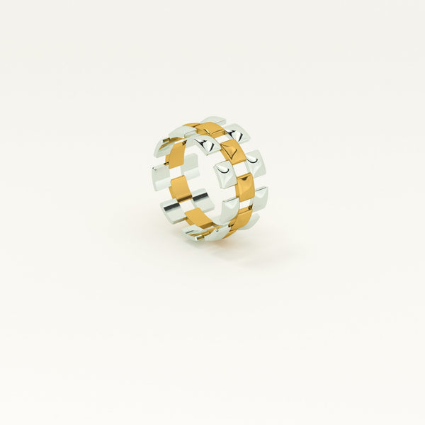Cubist Chic Multi-coloured Ring