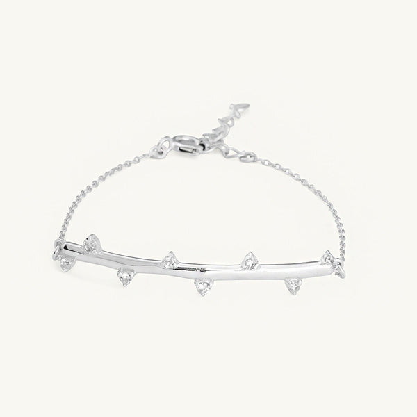 ShimmerLoop Adjustable Silver Bracelet