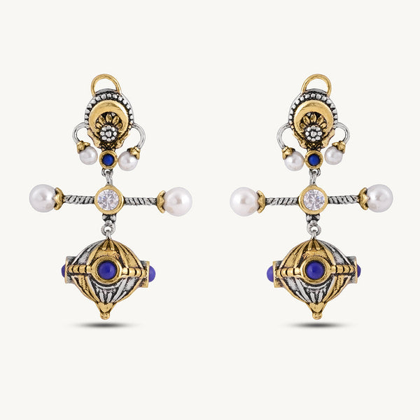 925 Silver Tomb Mini Earrings