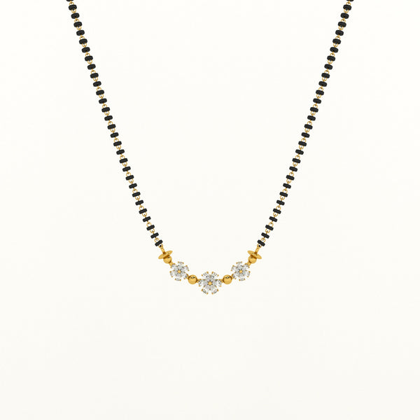 Trinity Blooms 925 Silver Mangalsutra