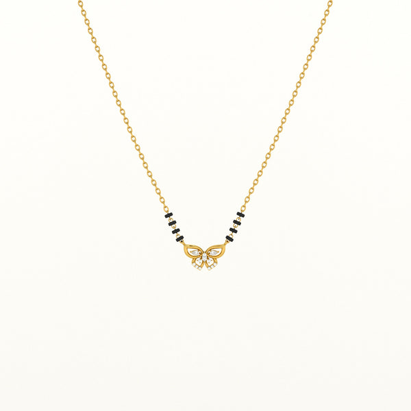 Wings Of Butterfly 925 Silver Mangalsutra