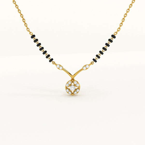 Marigold Glow 925 Silver Mangalsutra