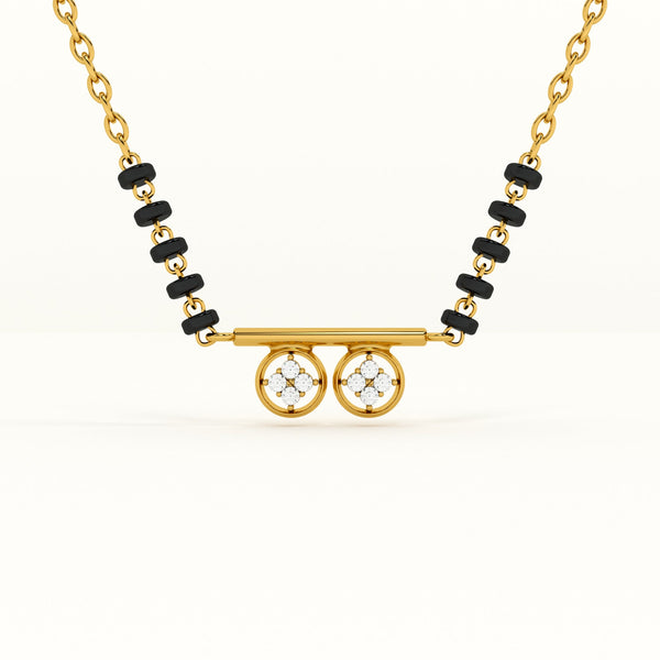 Linear Luminescence 925 Sterling Silver Mangalsutra