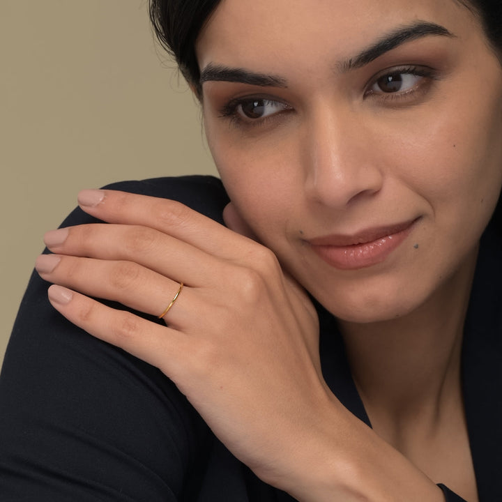 Shop Smooth Thin Stacking Ring Palmonas-1