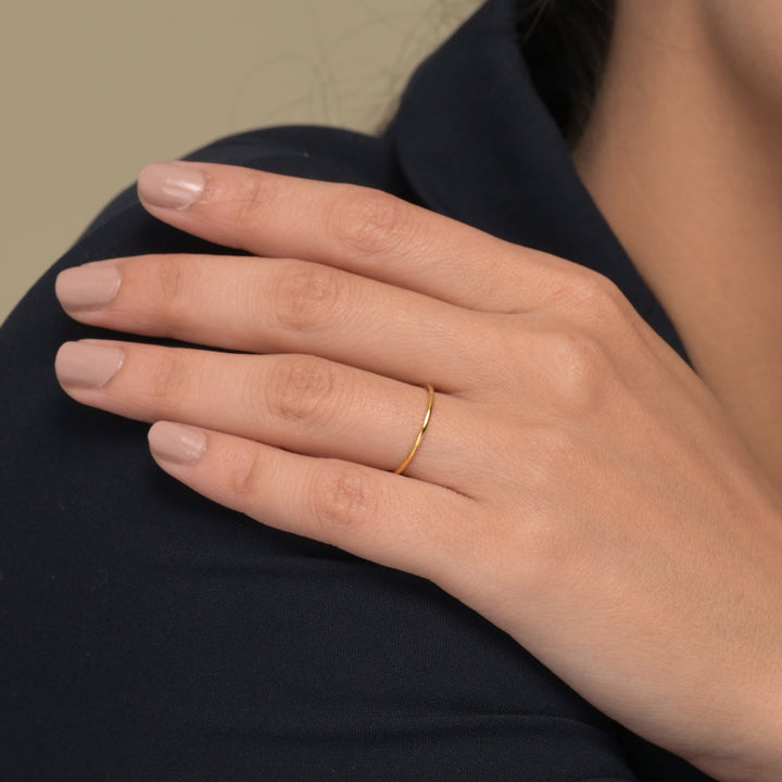 Shop Smooth Thin Stacking Ring Palmonas-2