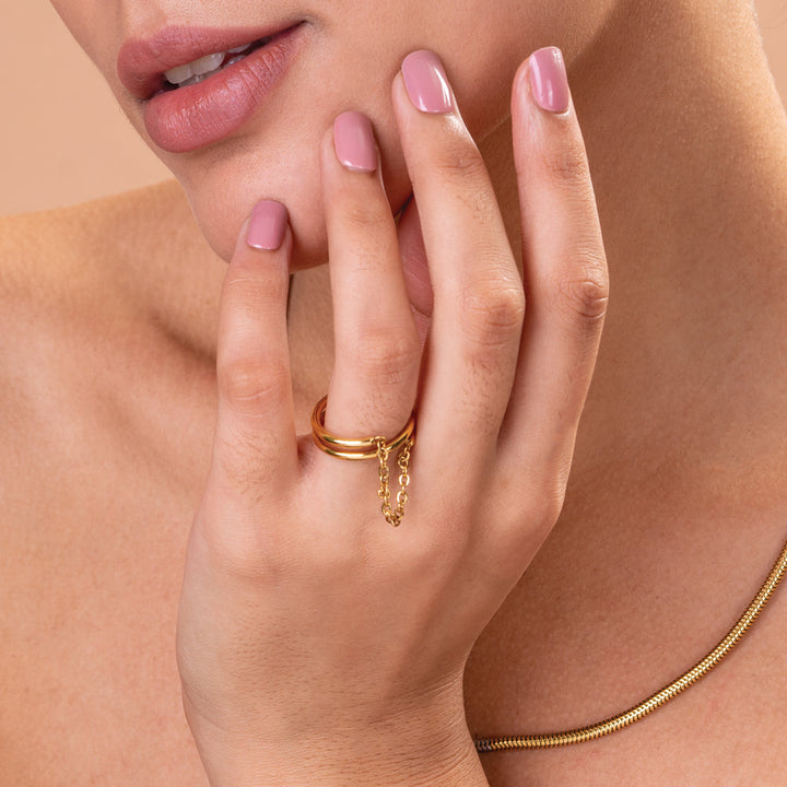 Shop Tassel Chain Spiral Ring Palmonas-1