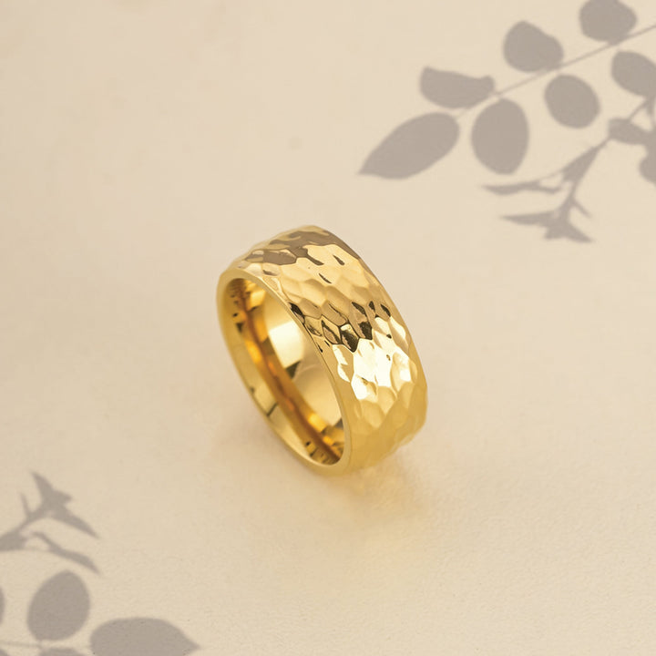 Shop Textured Chunky Band Ring Palmonas-1
