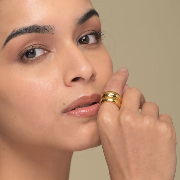 Twin Chunky Ring