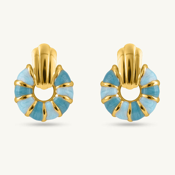 Ocean Breeze Sunburst Earrings