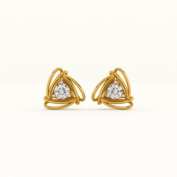 Radiant Knot 0.53 Carat Lab-Grown Diamond Earrings