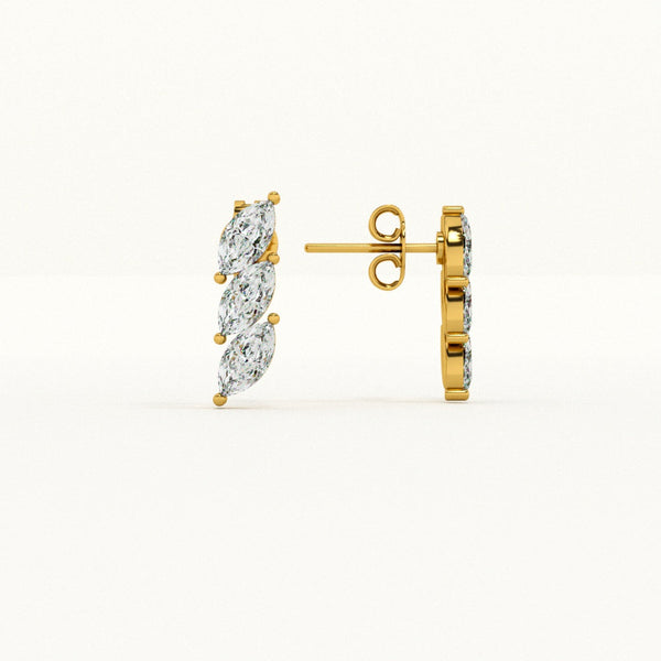 Minimalist Flare 925 Sterling Silver Studs