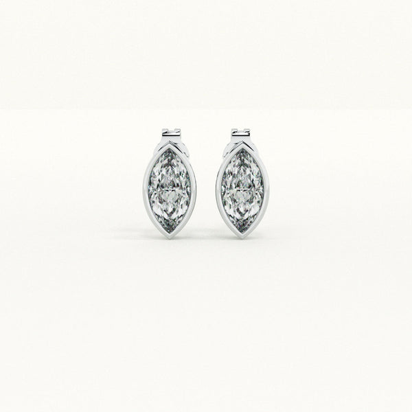 Fairy Light Marquise 925 Sterling Silver Studs