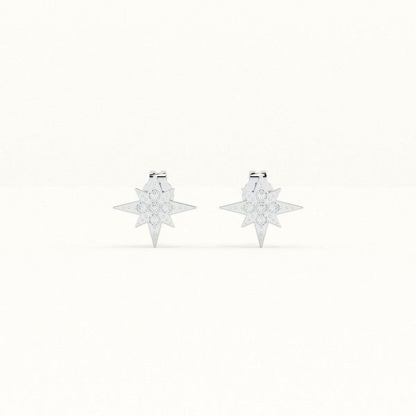 Cosmic Dust Star 925 Sterling Silver Studs