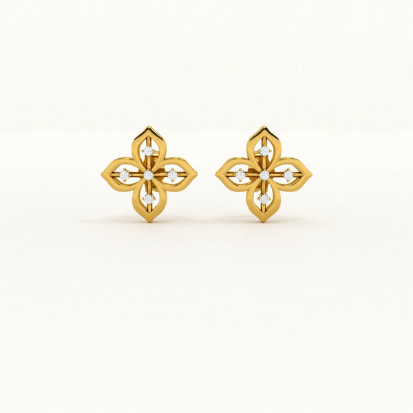Floral Glow 0.04 Carat Lab-Grown Diamond Studs