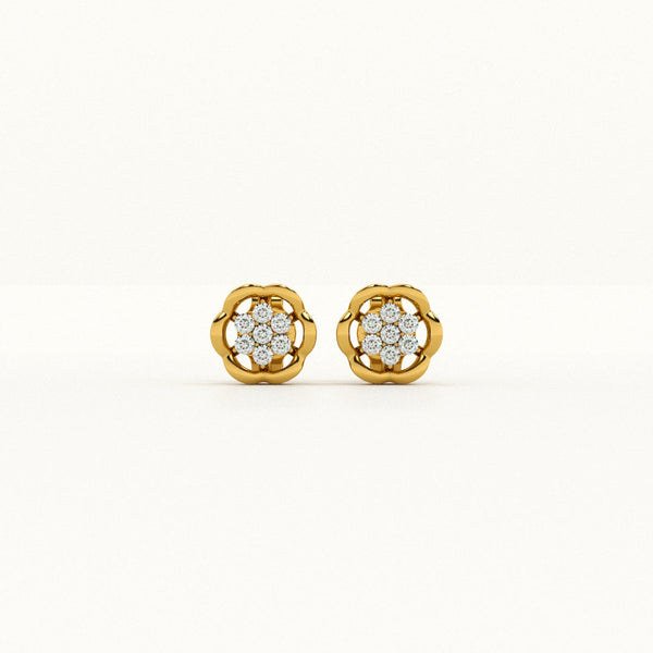 Golden Blooms 0.08 Carat Lab-Grown Diamond Studs