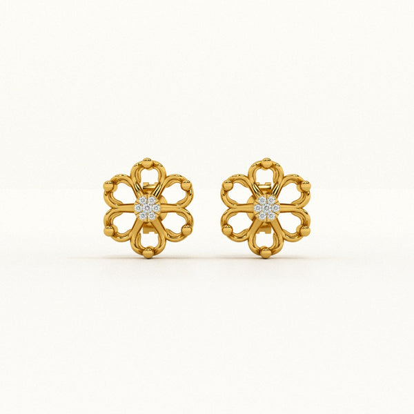 Radiant Petals 0.04 Carat Lab-Grown Diamond Studs