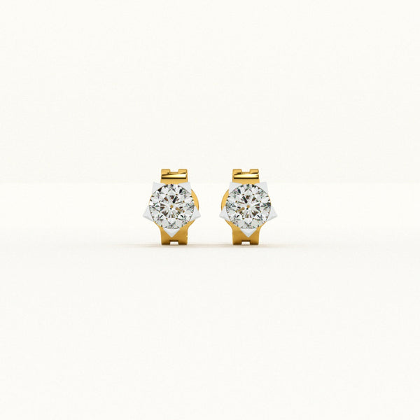 Starry Contrast 0.58 Carat Lab-Grown Diamond Earrings
