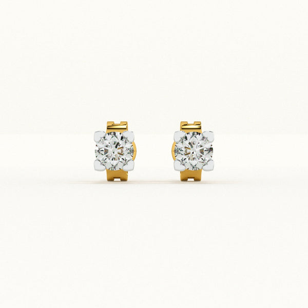 Delicate Rounds 0.57 Carat Lab-Grown Diamond Earrings
