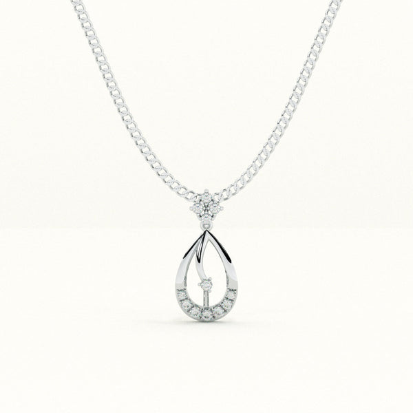 Elegant Waterdrop 0.15 Carat Lab-Grown Diamond Necklace