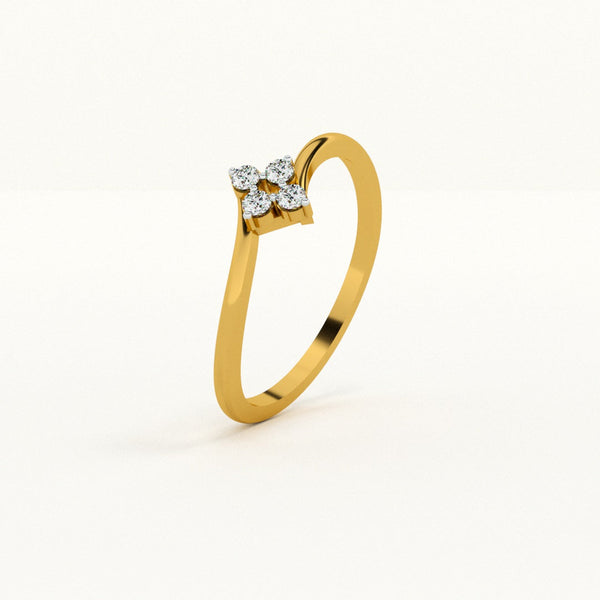 Aurora Crest 0.09 Carat Lab-Grown Diamond Ring