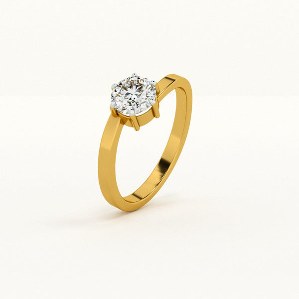 Classic Crown 0.64 Carat Lab-Grown Diamond Ring
