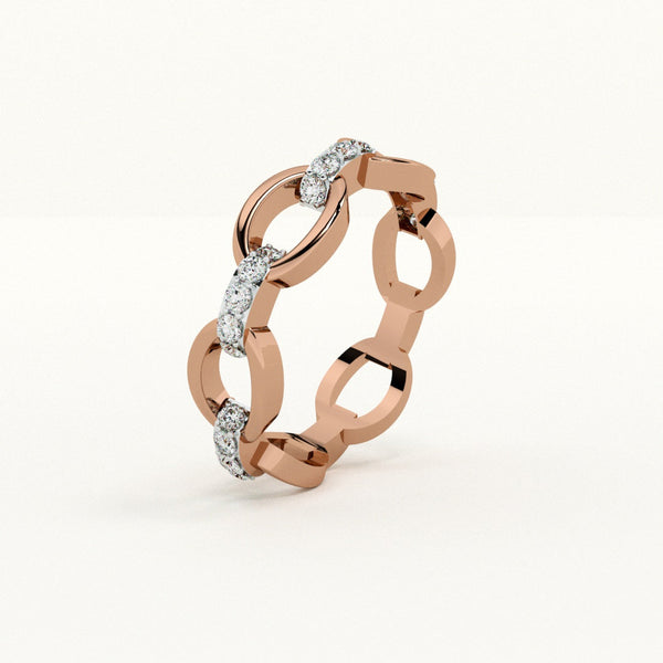 Eternal Link 6KT 0.22 Carat lab-Grown Diamond Band